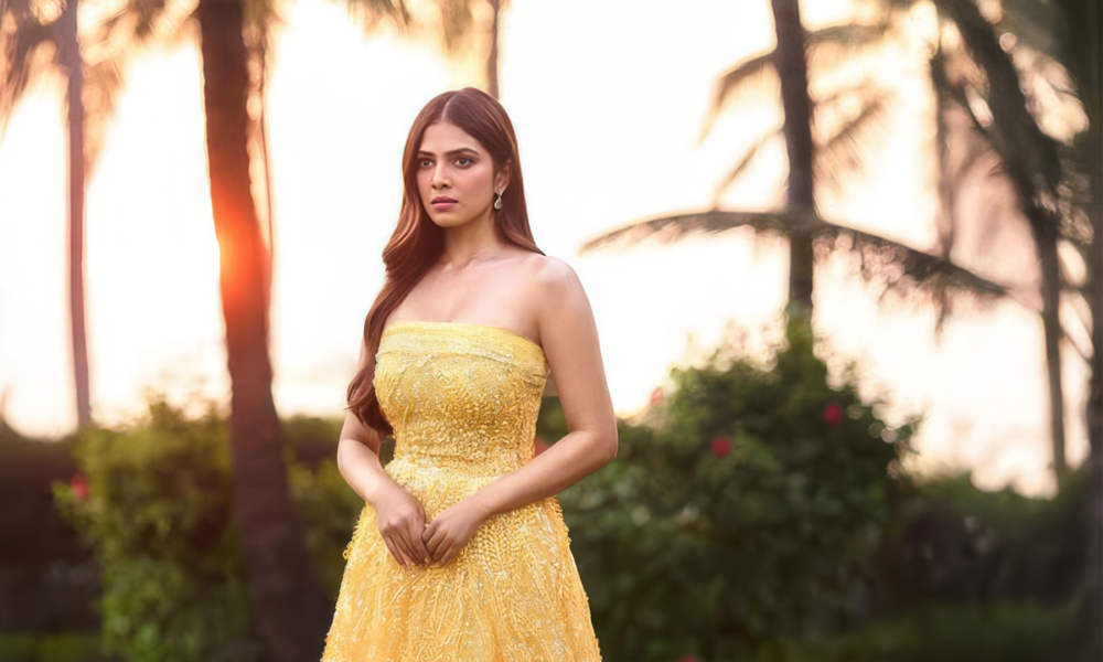 Bollywood's rising star Malavika Mohanan stuns in a midnight noir gown, exuding celestial charm and bold elegance!
